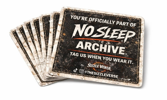 NO SLEEP Archive Sticker