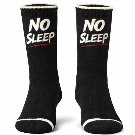 NO SLEEP Core Crew Socks – Black